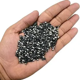 EmbroideryMaterial Round Glass Hotfix Shiny Rhinestone Crystal for Jewellery Making, Embroidery, Dress Designing, Craft, DIY, Nail Designing (Crystal Labrado Color, 3MM, SS10, 1440 Pieces)-picture-27