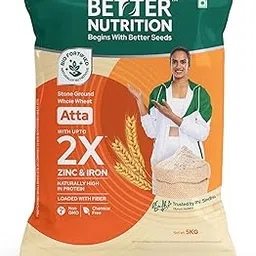 Better Nutrition Biofortified Atta 5kg| High Fiber for Digestive Ease | Rich in Iron, Zinc & Protein | No Additives | 100% Natural-picture-57