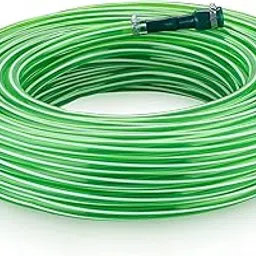 Garbnoire 5M 0.75Inch PVC Green Striped Pipe| Lightweight, Durable & Flexible| Accessories Hose Connector & Clamps| Watering Garden, Cleaning| Outdoor-Indoor Use (5 Meter (16.4 ft))-picture-27