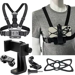 yantralay Phone Chest Mount Strap Harness for iPhone 16, Samsung, Xiaomi, Go Pro Hero 13/12/11/10/9/8/7, Action Cameras & DJ I Os mo – Mobile Holder Belt for Vlogging, Biking, and Outdoor Sports.-image-34