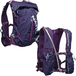Nathan TrailMix Women's Running Vest/Hydration Pack. 12L (12 Liters) | 2L Bladder Included (2 liters). Zipper, Pocket (Astral Aura/Majesty/Blue Radiance, One Size Fits Most)-picture-15