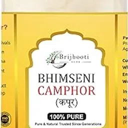 Brijbooti Original Bhimseni Camphor 350g | Bhimseni Kapoor | 100% Pure & Natural Kapoor for Pooja, Aarti, Hawan, Aromatherapy & Air Freshener | Zero Residue-picture-20