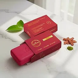Bhumika Red Sandalwood Soap, 100% Natural Bathing Bar, Suitable for All Skin Types, 100 g (1)-picture-48