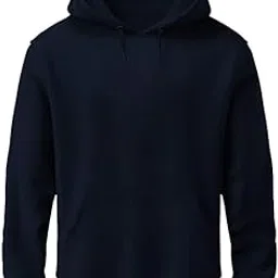 Mens Hoodie | Plain Hoodies for Men Solid Casual Winter Wear | Best Hooded Sweatshirt with Pocket-image-15