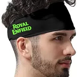 isee 360 Unisex Headband Bike Riders Sports Gym Workout Cricket Other Sports Sweatband (Black, Green)-picture-14