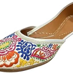 step n style Indian Punjabi Women Ladies Boho Mojari Jutti Khussa Saree Shoes-picture-51