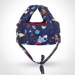 Uonibaby X StarAndDaisy Baby Head Protector Cushion Plush Soft Toy Early Learning Toy Fall Protection Helmet Baby Head Protector Child Adjustable Shoulder Strap (Space Print)-picture-23