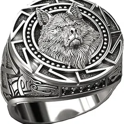 squishy Signet Ring for Men, Lion Ring for Men, Stylish and Durable Design, Perfect for Everyday Wear and Special Occasions-picture-53