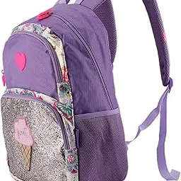 tand School Backpack, Fine Workmanship Backpack Bag Exquisite Beautiful for Mother for School for Students(Purple)-picture-18