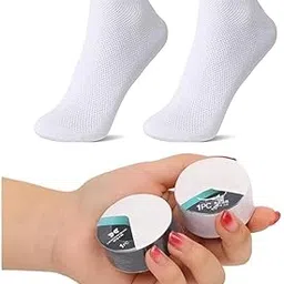 doville Disposable Compression Travel Socks Pair for Men Women | Portable And Breathable Cotton| Compressed Socks for Travel, Business trip, Sports, Hotel,Camping (pack of 4)-picture-12