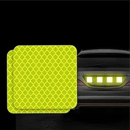 Square Green Retro Warning Sticker Safety Reflective Decal Stickers Waterproof(Pack of 10, Green)-image-56