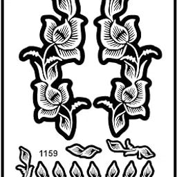 Stylish Wrist Mehndi Stencil Sticker for Modern Look-image-5