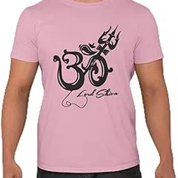 printalyst Om Lord Shiva Graphic T-Shirt, White Polyester, Round Neck, Regular Fit-picture-17