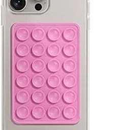 Multipurpose Suction Sticker Pad – Anti-Slip Reusable Grip Holder for Phones & Tablets Case Holder Grip, Video Phone Accessory Compatible Mirror, Shower-Black (Pack of-1)-picture-68