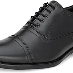 eego italy Men's Light Weight Genuine Leather Lace Up Formal Shoes-picture-10