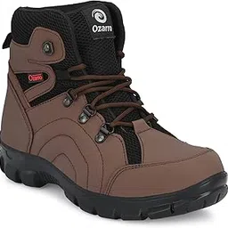 ozarro Leather Mens Steel Toe Safety Shoes (S4422)-picture-19