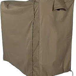 Sunnydaze 5-Foot Firewood Log Rack Cover - Weather-Resistant Outdoor Heavy-Duty Wood Polyester Fabric Storage Cover with PVC Backing - Khaki-image-62