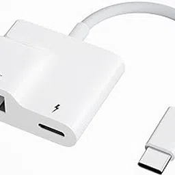 Azonee 2 in 1 USB C to Ethernet Adapter, 2 Ports (Ethernet + 60W PD Charging), Supports 10/100Mbps Network, Compatible with Laptops, Tablets, Smartphones-picture-11