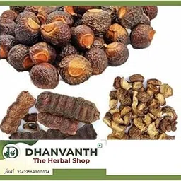 100% Organic Whole Dried Amla, Reetha, Shikakai Raw Herbs Each 100Gms- (Dhanvanth- The Herbal Shop)-image-15