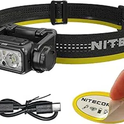 Nitecore NU45 1700 Lumen Headlamp, USB-C Rechargeable Fast Charging, Long Runtime for Camping, Running, or Work, with Auxilary White Reading Light and Red Light-picture-48