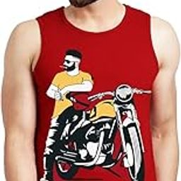 leotude Sleeveless Regular Fit Cotton Blend Men's T-Shirt (Black Color)-picture-32