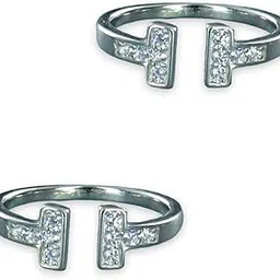 taraash 925 Sterling Silver CZ Toe Ring For Women-picture-47