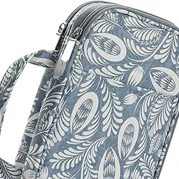 THE STYLE SUTRA® Long Knitting Needle Case Oxford Storage Bag Totes Pouch Gray Leaves| Needlecrafts & Yarn | Crocheting & Knitting | Totes & Cases-picture-53