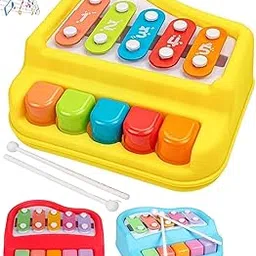 Bestie toys 2 in 1 Baby Piano Xylophone Toy for Toddlers 1-3 Years Old Keyboard Xylophone Piano, Preschool Educational Musical Learning Instruments Toy for Baby Kids Girls Boys (Battery Not Required)-image-16