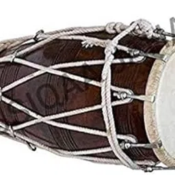 Music World MUSIQAA JAHAN®. Dholak Half Rassi Sheesham Wood Carry Bag Bolt Tuned - Wedding Dholki-picture-15