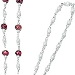 heddz Red Marble & Pearl Beaded Spectacle Chain For Women & Girls| Cute (shape) Spectacle Chain Lanyard String for Eyewear Frames, Specs, Reading Glasses, Sunglasses, Goggles and Eyeglasses-picture-55