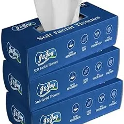 Ultra Soft Facial Tissue Flat Box, Hypoallergenic Facial Tissues, Flat Tissues for Sensitive Skin, Non-Scented Soft Tissue Pack (Blue Box) (Pack Of 2 (200 Pulls))-picture-34