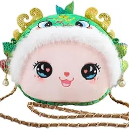 saz dekor Chinese New Year Crossbody Bag Soft Snake Doll Bag for Holiday Travel Dating Green-picture-18