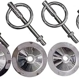 Kriya Home Decor Pure Stainless Steel Bottom KAD for Patio JHULLA, Superior HI-Grade Quality Life TIME WARRENTY, KADA Patio Swing, Hammock Swing12MM Rod with Weight Capacity of 400KG, (Pack of 4PCS)-picture-32