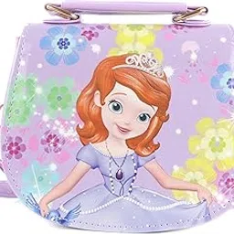 HXQ Little Girls Crossbody Purses,Princess Handbag Toy Shoulder Bag for Kid Purple1-picture-58