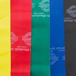 Thera-Band 5 Band Latex Free Recovery Kits, Yellow/Red/Green/ Blue / Black, 5 Bands, 5 Feet( Length) x 4 Inches( Width) each-picture-25