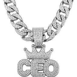 vien Miami Mens Cuban Link Chain Gold Silver Plated Bling Cuban Necklace Diamond Chain for Men iced out chain Hip Hop Jewelry-picture-11