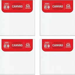 Anupam Primed Canvas Board for Painting, Canvas Boards 4 Pack Size 5x5 Blank Painting Canvas Panels for Oil, Acrylic Paint Gouache and Tempera for Beginners & Artists (Pack of 4)-picture-26
