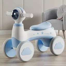 Hexwell Baby Balance Bike Toy with Music and Lights First Ride on Toys for 1-3 Year Old - Lightweight Indoor Outdoor Balance Bike for Kids Suitable for Girls and Boys 1-4 Years (Blue)-picture-17