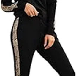 dtr fashion Women's Snake Skin Digitally Printed Side Taped Suit, T-Shirt and Legging Outfit Set,Set of Tee and Pant_Snake-picture-41