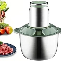 2L Electric Multifunctional Vegetable Shredder Meat Grinder – 2 Speed ​​with 4 Sharp Blades Blender – Sausage Stuffer, Home use, Mincing, & Puree for Meat, Vegetables Baby Food [250 W]-picture-12