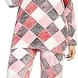 us trendz Winter wear Soft & Warm Printed Full Sleeve Round Neck Wool Blend Nightwear Set for Women's-picture-41