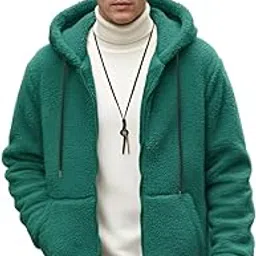 Ben Martin Men Fleece Standard Length Zipper Hoodie with Kangaroo Pocket | Winterwear Jacket-picture-16