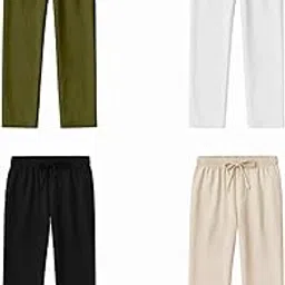 fabmade Men’s Premium Linen Pajama Combo Set | Soft & Breathable Nightwear for Daily Comfort | Multi-Color, Stylish, Lightweight & Durable-picture-10