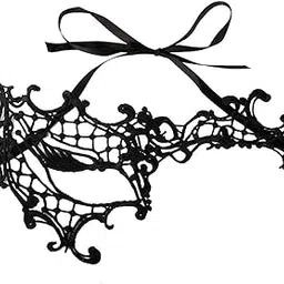 styleheaven Women Black Cute Venetian Masquerade One-Eyed Mask Lace Party Fancy Dress-picture-39