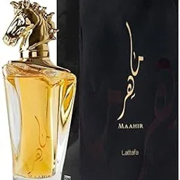 Lattafa Imported Long Lasting Luxury Perfume Spray Premium Refreshing Eau De Parfum 100 ml Perfume for Unisex (Maahir Gold)-image-0
