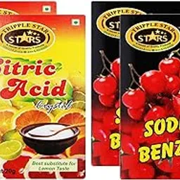 TRIPPLESTAR Citric Acid- 20 gm, Pack of 2 and Sodium Benzoate- 20 gm, Pack of 2-image-2