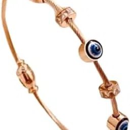 meenaz evil eye bracelet for woman Evil Eye Bangles for women Anti Tarnish Stylish Adjustable Bracelet for girls Rose gold Kada for Women Accessories Jewellery Women Girls friendship crystal -559-picture-51