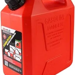 JTI 10L Plastic Jerry Can with Integrated Spout for Generators Jeeps Marine Activities Boat (11.5x7.5x15-inch, Red)-picture-57