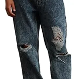 hubberholme Men Blue Cotton Straight Fit Mid-Rise Solid Jeans-picture-39