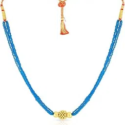 malabar gold & diamonds Gold Necklace for Women 22k | Pure Gold Traditional Maharashtrian Thushi/Tushi necklace 22kt(916) BIS Hallmark Gold for Birthday, Anniversary, Gudi Padwa & Festival Gift-picture-10